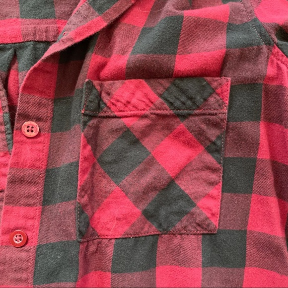 Mudd Black and Red Flannel - Picture 4 of 5